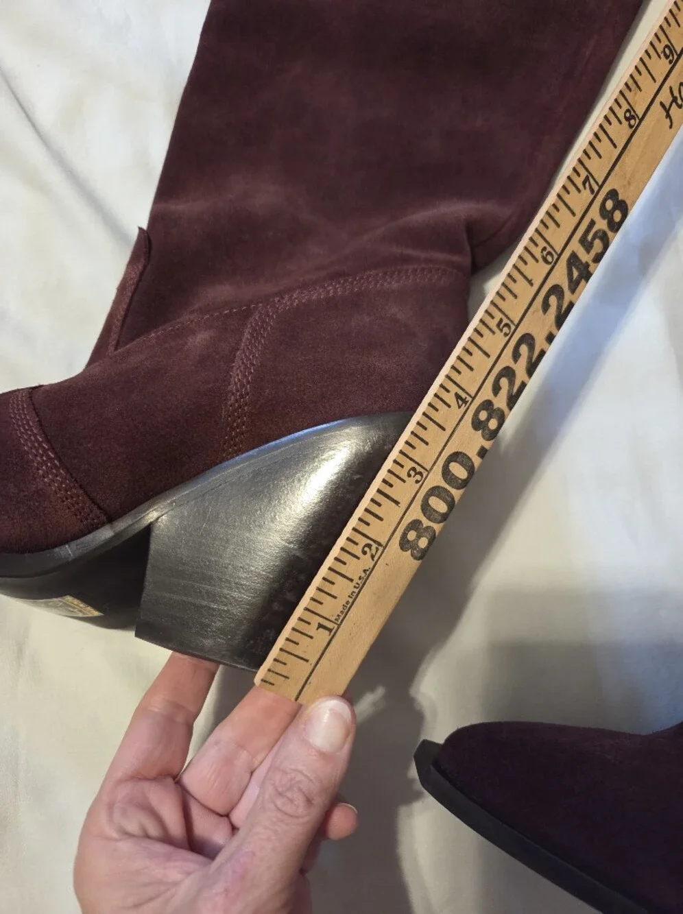 Free People Triple Crown Over The Knee Boot Espresso Suede, NWOT